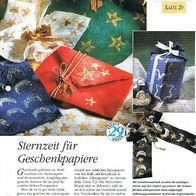 Sternzeit für Geschenkpapiere (Deko-K) - Infokarte über