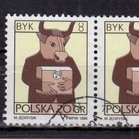 Polen Mi. Nr. 3583 y - 2fach waagerecht - Tierkreiszeichen Stier o <