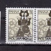 Polen Mi. Nr. 3589 x - 2fach senkrecht - Tierkreiszeichen Jungfrau o <