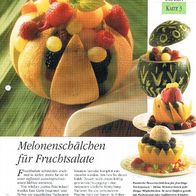 Melonenschälchen für Fruchtsalate (Deko-K) - Infokarte über