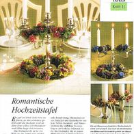 Romantische Hochzeitstafel (Deko-K) - Infokarte über