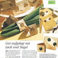 Gut aufgelegt mit Lack und Siegel (Deko-K) - Infokarte über