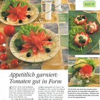 Appetitlich garniert: Tomaten gut in Form (Deko-K) - Infokarte über
