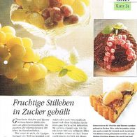 Fruchtige Stilleben in Zucker gehüllt (Deko-K) - Infokarte über