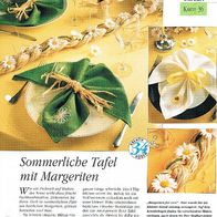 Sommerliche Tafel mit Margeriten (Deko-K) - Infokarte über