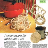 Seemannsgarn für Küche und Tisch (Deko-K) - Infokarte über