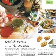 Köstlicher Pesto zum Verschenken (Deko-K) - Infokarte über