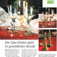 Ein Glas-Perlen-Spiel in gemütlicher Runde (Deko-K) - Infokarte über