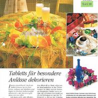 Tabletts für besondere Anlässe dekorieren (Deko-K) - Infokarte über