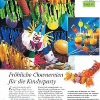 Fröhliche Clownereien für die Kinderparty (Deko-K) - Infokarte über
