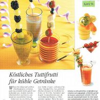 Köstliches Tuttifrutti für kühle Getränke (Deko-K) - Infokarte über