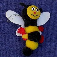 Stofftier Biene 13,5 cm, mit Aufhänger