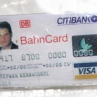 Pin Citibank DB BahnCard VISA von 1987 Pins Anstecknadeln. Werbeartikel