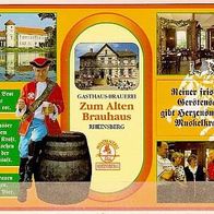Postkarte Gasthausbrauerei Rheinsberg BL Brandenburg
