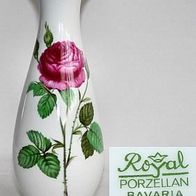 Royal KPM Bavaria Porzellan Vase mit Rosen Dekor