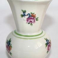 kleine alte Porzellan Vase mit Rosen Dekor, Dekoration