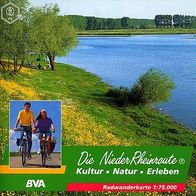 Die Niederrhein Route" Radwanderkarte