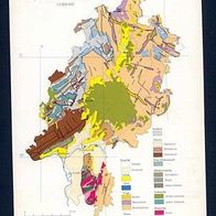 AK Geologische Übersichtskarte Hessen 1:2000000 von1986