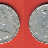 Rhodesien 2 Shillings = 20 Cent 1964