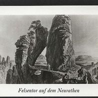 Neurathen Felsentor auf dem Neurathen SW n. gel. (278)