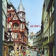 AK Marburg Lahn Wettergasse Fachwerkhaus Menschen 1975