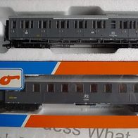 Roco FS Waggon , 44707 UND 44775 ; Reisezugwagen , grigio ardesia; 2 Waggons