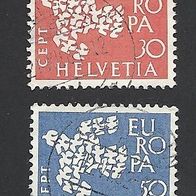 Schweiz, 1961, Mi.-Nr. 736-737, gestempelt