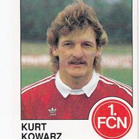Panini Fussball 1990 Kurt Kowarz 1. FC Nürnberg Nr 256