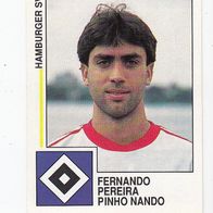 Panini Fussball 1991 Fernando Pereira Pinho Nando Hamburger SV Nr 102