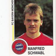 Panini Fussball 1991 Manfred Schwabl FC Bayern München Nr 214