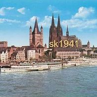 AK Köln Rheinpartie Dom Cologne Rhine cathedral