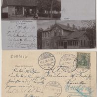 Leopoldshagen Pommern Laden L. Roloff 1906 braune-Fotokarte Erhaltung 1