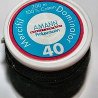 Ackermann Nähgarn schwarz 100% Cotton 200 m