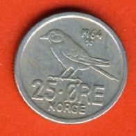 Norwegen 25 Öre 1964