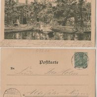 Lehde Spreewald AK -1900 Künstlerkarte Erhaltung-1