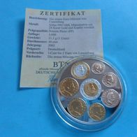 Luxemburg 2002 Edelprägung die ersten Euro Münzen PP * Gold - Silber * *