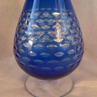 Poschinger Überfangglas Fuß-Vase / Glaspokal 70er J. *