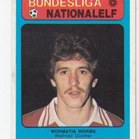 Americana Bundesliga / Nationalelf Walfried Günther Wormatia Worms Nr 562