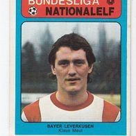 Americana Bundesliga / Nationalelf Klaus Meul Bayer Leverkusen Nr 633