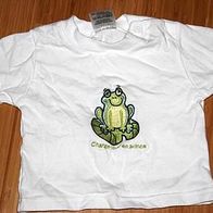 NEU T-Shirt mit Frosch / Froschkönig, weiß, unisex : -)