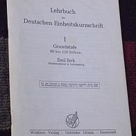 Lehrbuch der Deutschen Einheitskurzschrift I Grundstufe