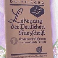 Lehrgang der deutschen Kurzschrift, 1942