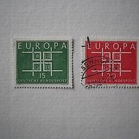 Bund Nr. 406-07 gestempelt Europamarken