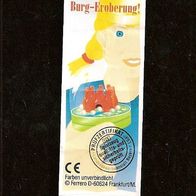 Ü - Ei Beipackzettel Pocket - Game : Burg - Eroberung ! 610 209