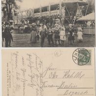 Lübeck AK 1908 Gruss vom Volksfest mit Schiffsschaukel Top-Karte