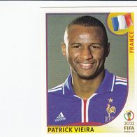 Panini Fussball WM 2002 Patrick Vieira Frankreich Nr 35