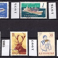 Rumänien Mi. Nr. 1974 + 1975 + 1976 + 1981 + 1985 + 1997 + 1999 o <