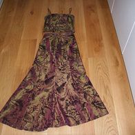 Damen-Abendkleid "designer basics" Gr. 38/42, 2teilig, Pflaume-changierend