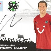 Emanuel Pogatetz - Hannover 96 - AK 11/12 - Österreich - FCN - Union - Leverkusen
