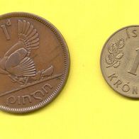 Münzen Irland und Island